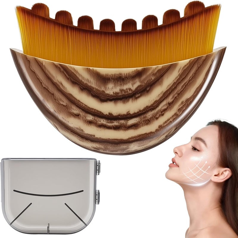 Holifada Lymphatic Contour Face Brush,Dry Brushing Face Brush, Lymphatic Drainage Massager for Face,Chin & Jawline Sculpting Designed to Fit The Skin Precisely and Relieve Fatigue (1Pcs) - Image 1